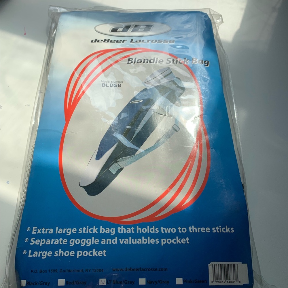 NWT DeBeer Lacrosse Blondie Stick Bag